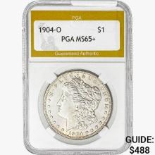 1904-O Morgan Silver Dollar PGA MS65+