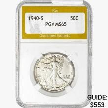 1940-S Walking Liberty Half Dollar PGA MS65