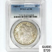1889-O Morgan Silver Dollar PCGS AU58