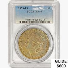 1878-CC Morgan Silver Dollar PCGS XF40