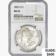 1890-O Morgan Silver Dollar NGC MS63