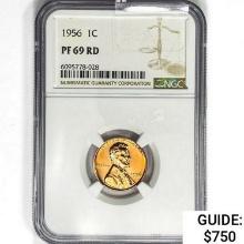 1956 Wheat Cent NGC PF69 RD