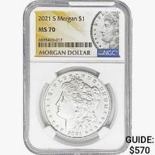 2021 Morgan Silver Dollar NGC MS70