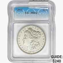 1903 Morgan Silver Dollar ICG MS62