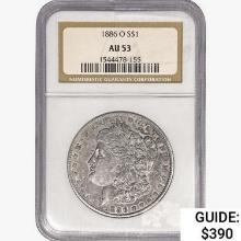 1886-O Morgan Silver Dollar NGC AU53