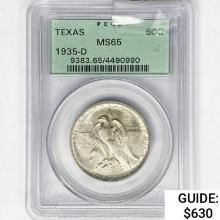 1935-D Texas Half Dollar PCGS MS65