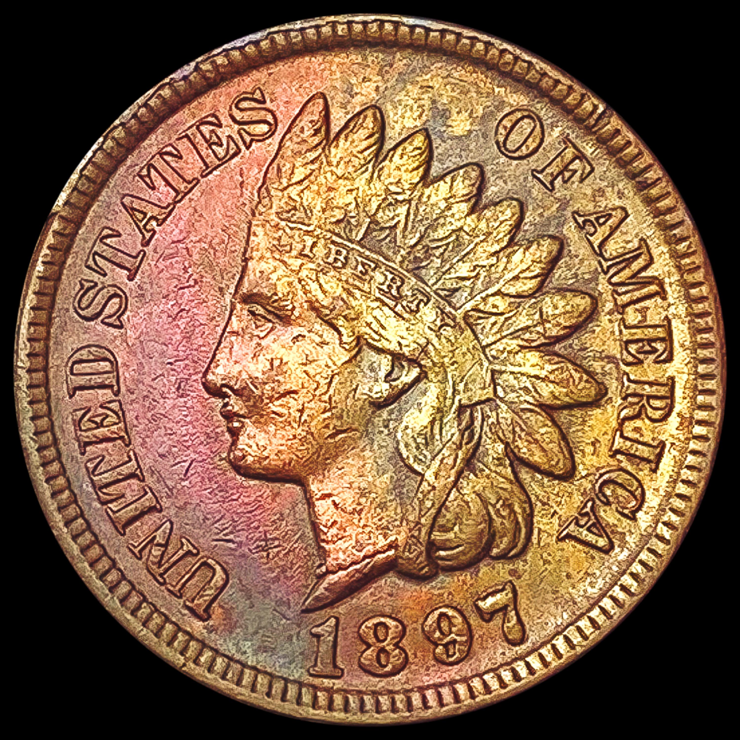 1897 Indian Head Cent CLOSELY UNCIRCULATED