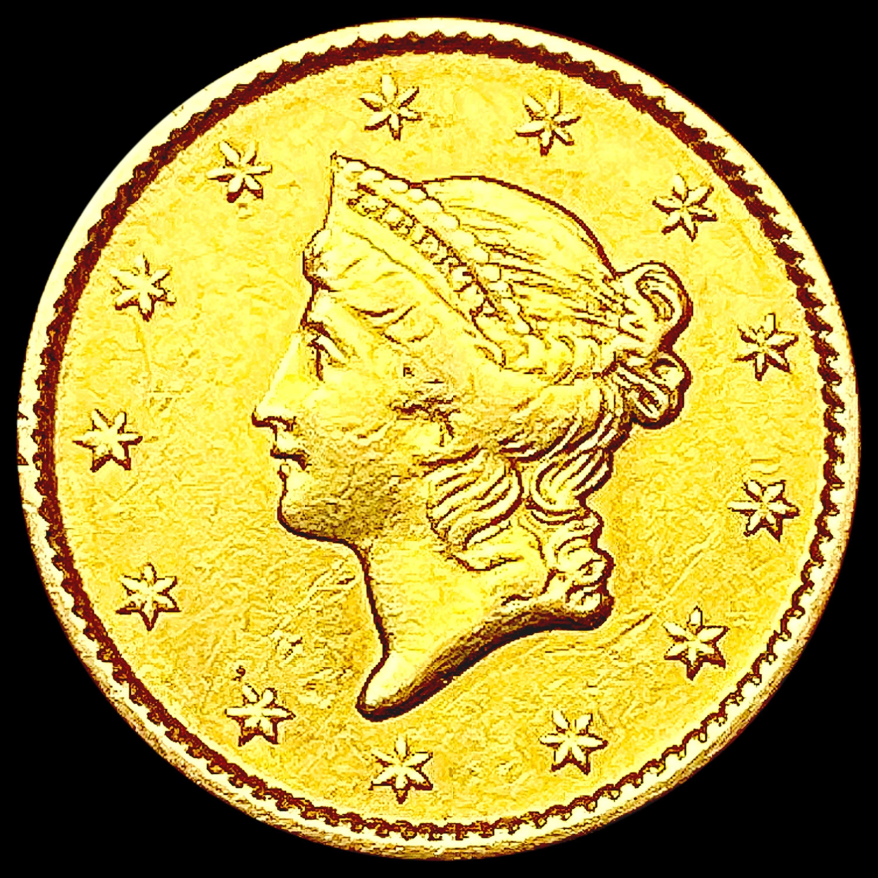 1850 Rare Gold Dollar CLOSELY UNCIRCULATED
