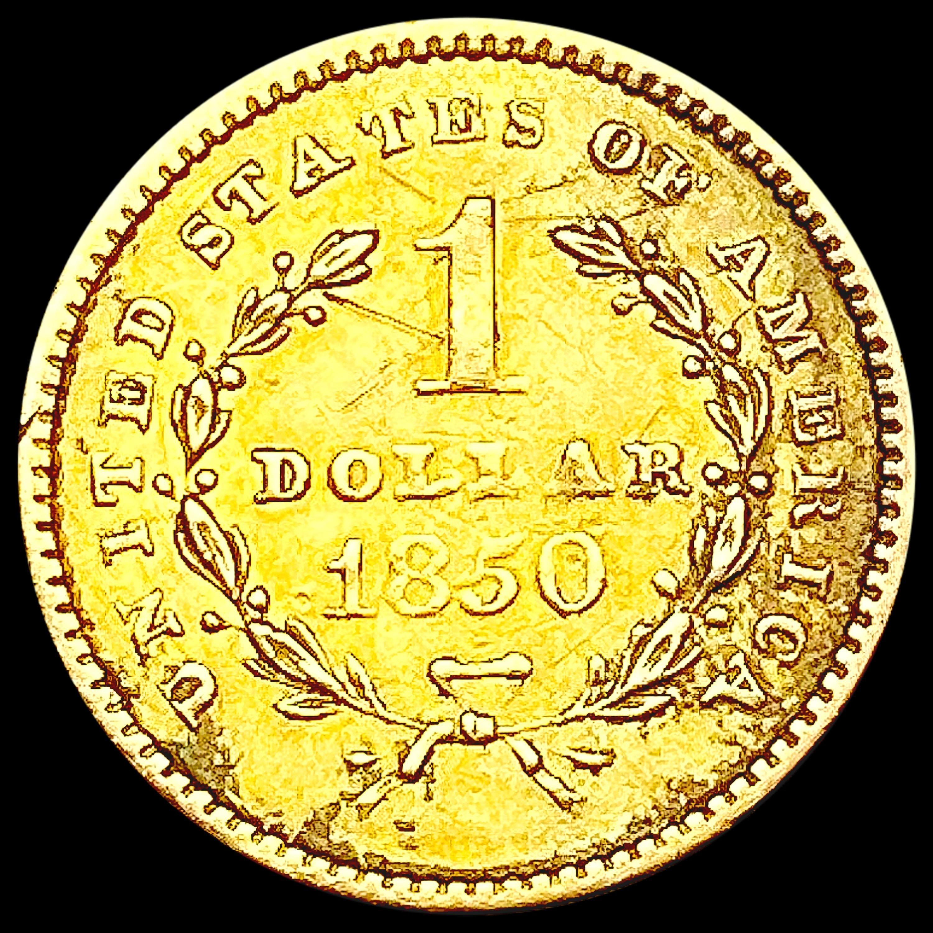 1850 Rare Gold Dollar CLOSELY UNCIRCULATED