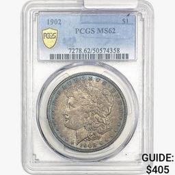 1902 Morgan Silver Dollar PCGS MS62