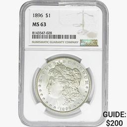 1896 Morgan Silver Dollar NGC MS63