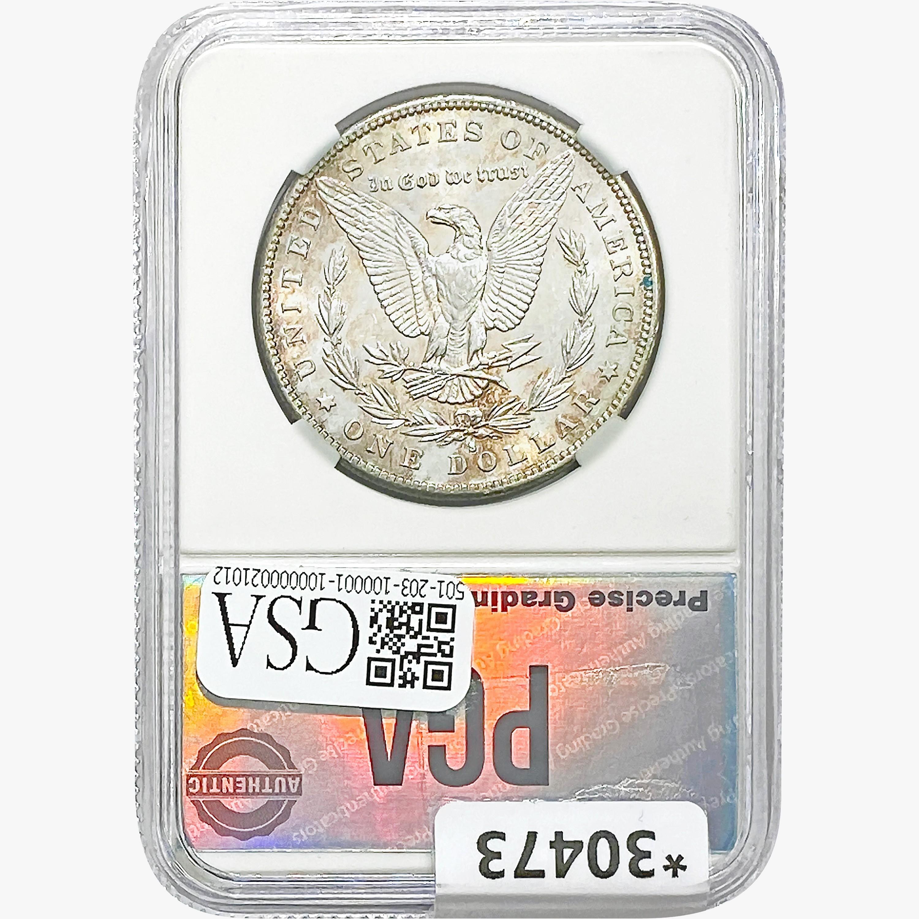1889-S Morgan Silver Dollar PGA MS63