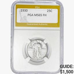 1930 Standing Liberty Quarter PGA MS65 FH