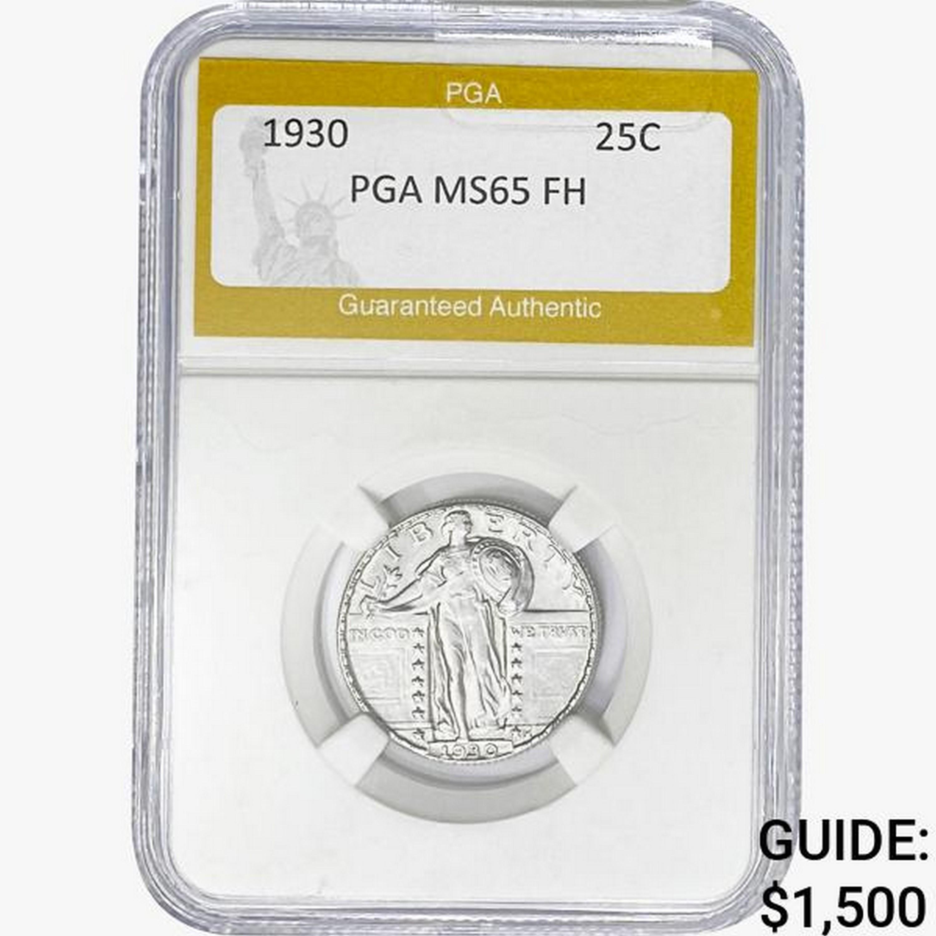 1930 Standing Liberty Quarter PGA MS65 FH