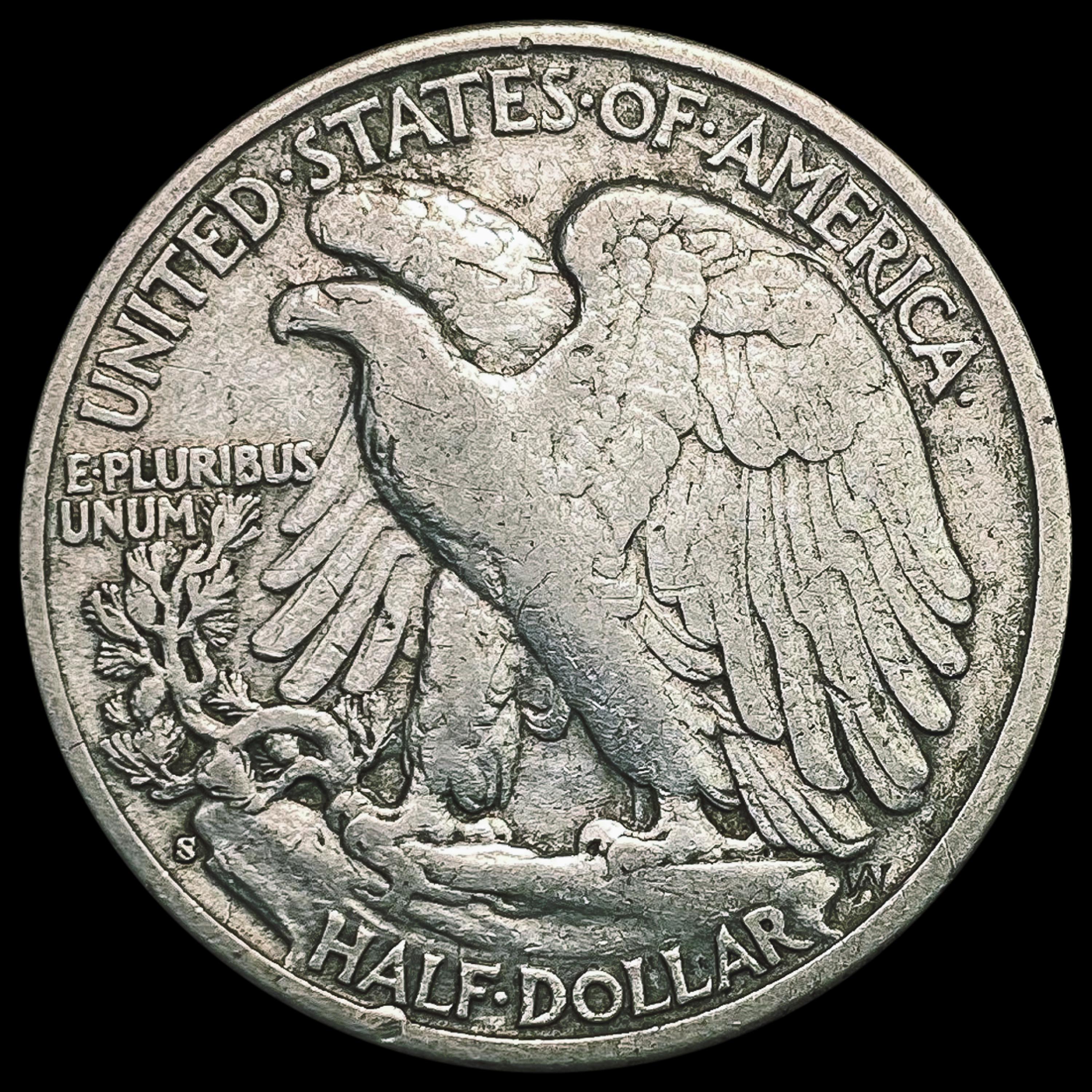 1928-S Walking Liberty Half Dollar LIGHTLY CIRCULATED