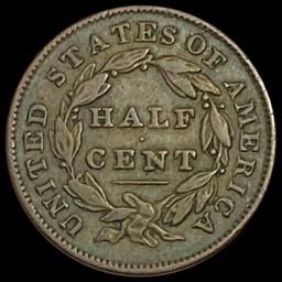 1832 Classic Head Half Cent LIGHTLY CIRCULATED