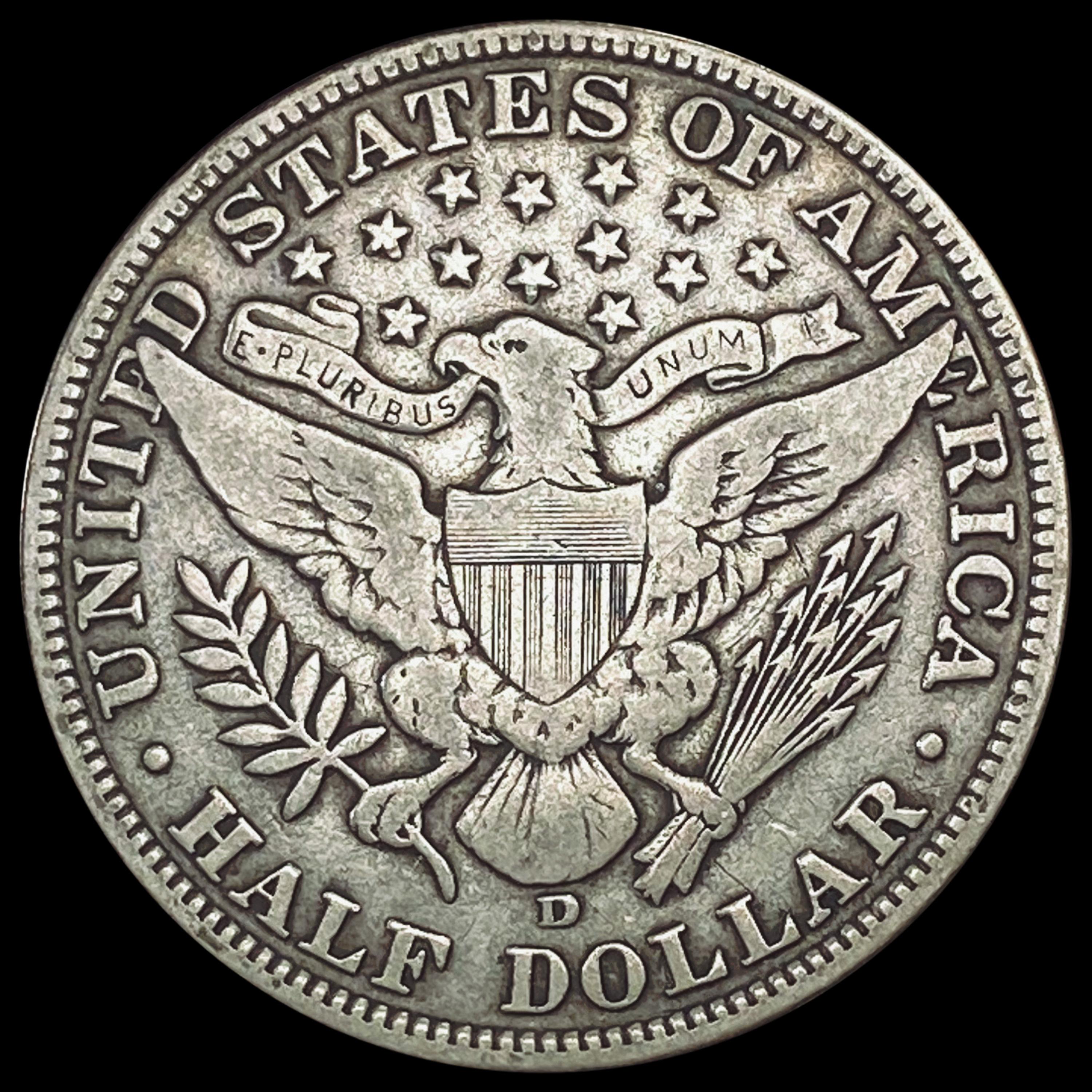1915-D Barber Half Dollar NICELY CIRCULATED