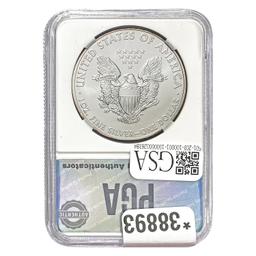 2011 $1 Silver Eagle PGA MS70
