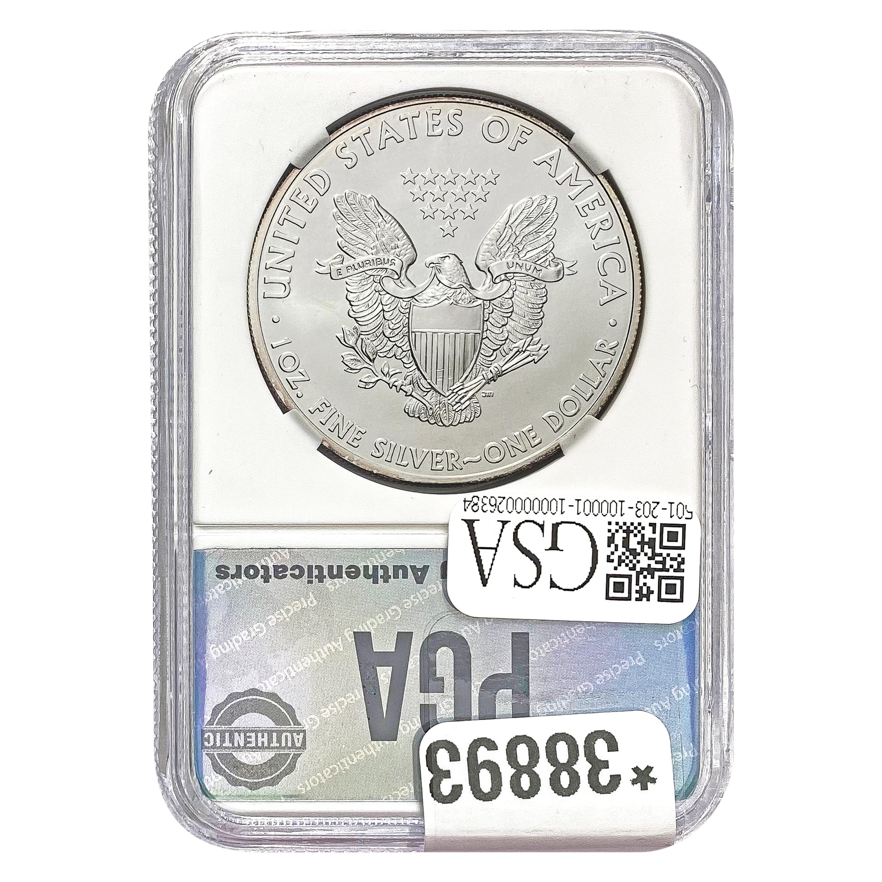 2011 $1 Silver Eagle PGA MS70