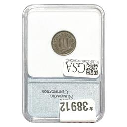 1873 3C Closed 3 NNC MS-64