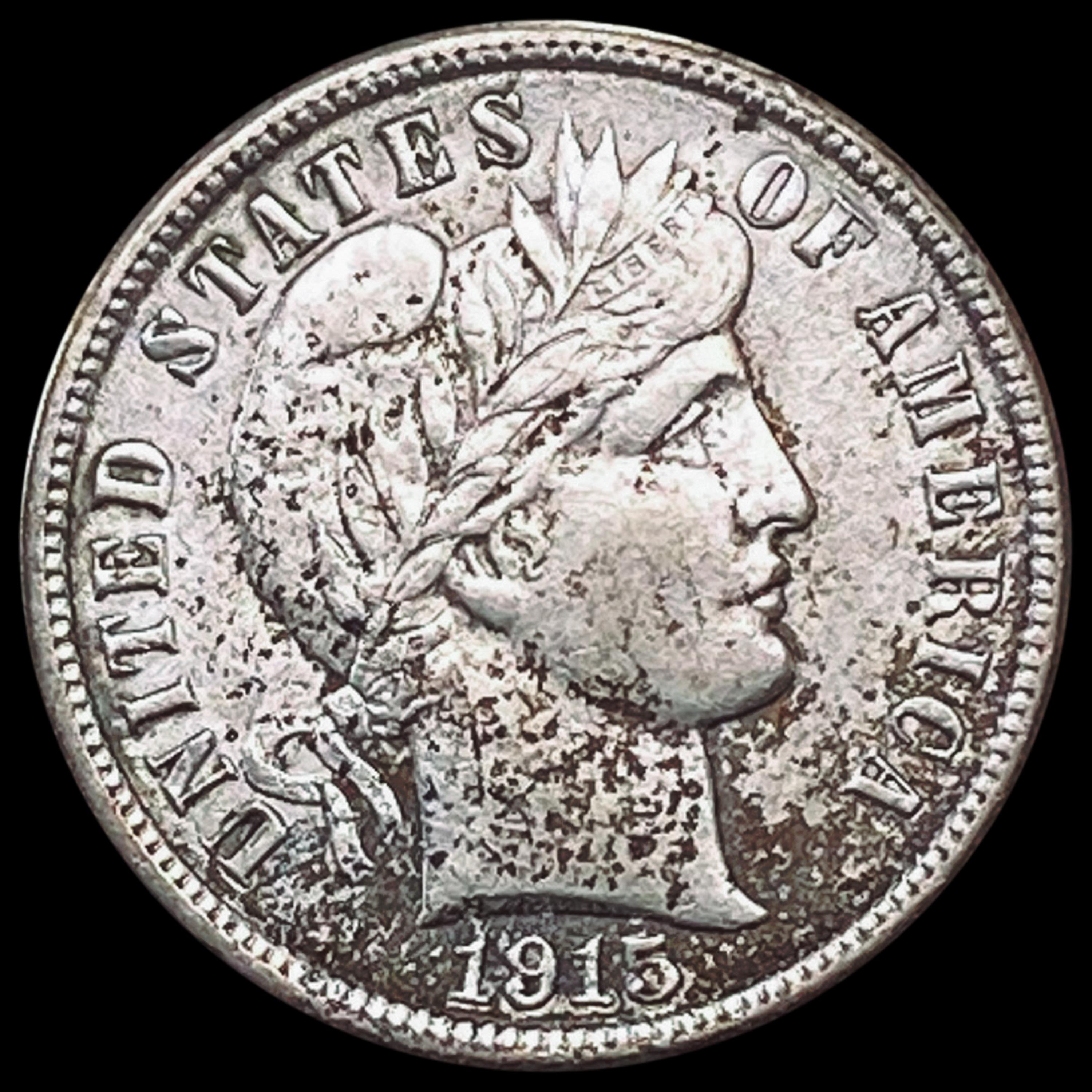 1915 Barber Dime UNCIRCULATED