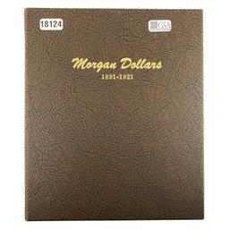 1896-1921 [4] $1 Morgan coins w/ Album