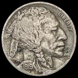 1919-D Buffalo Nickel LIGHTLY CIRCULATED