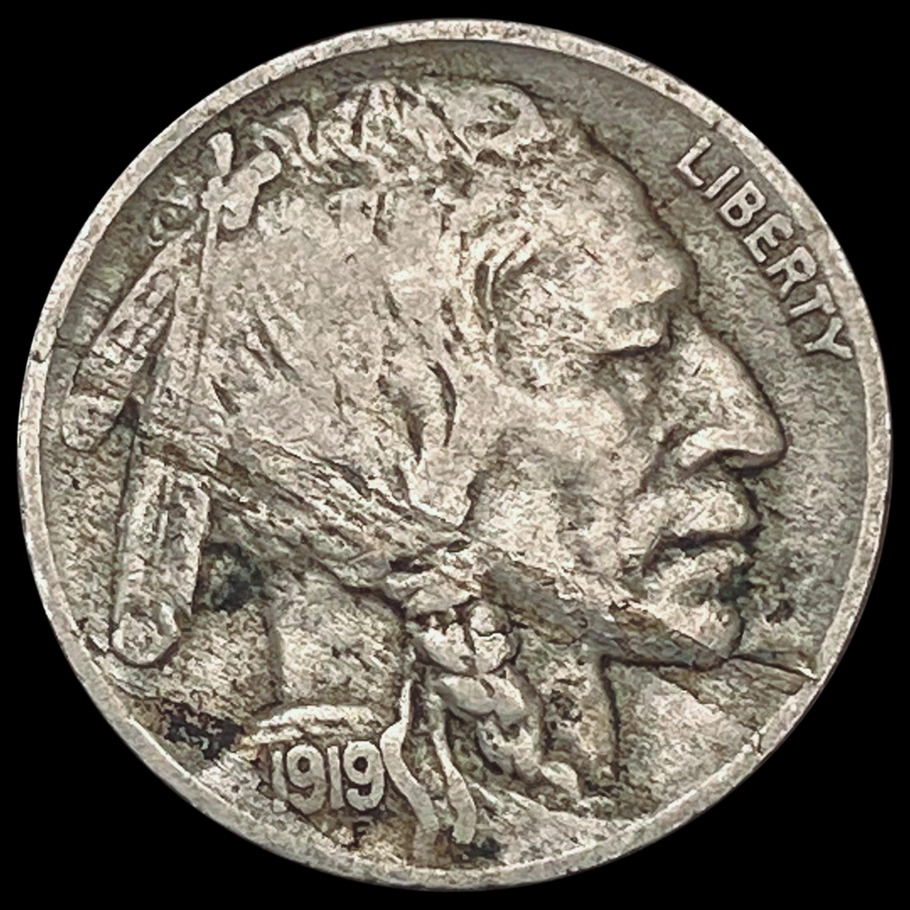 1919-D Buffalo Nickel LIGHTLY CIRCULATED