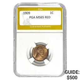 1909 VDB 1C PGA MS65 RED