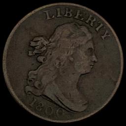 1800 Draped Bust Half Cent LIGHTLY CIRCULATED