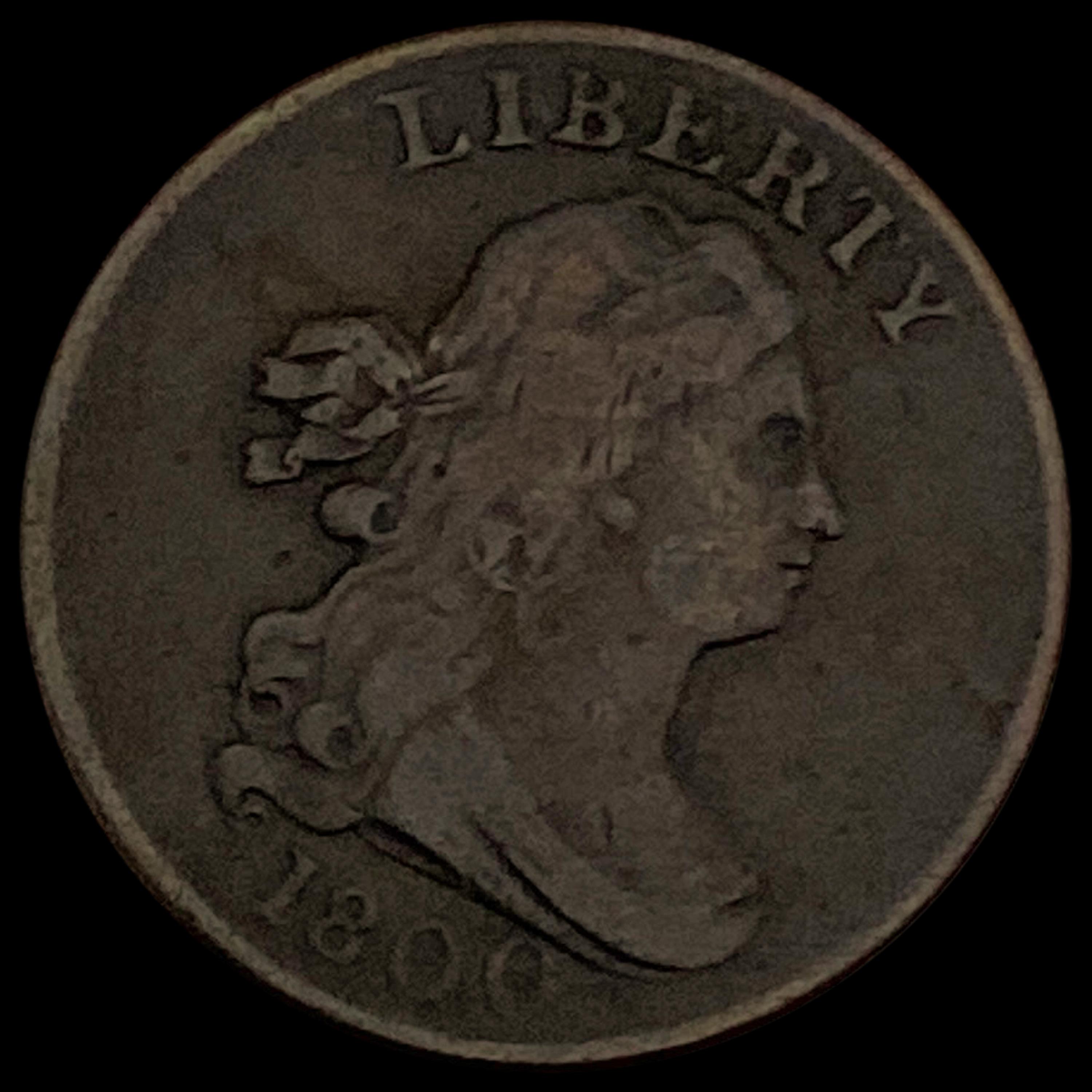 1800 Draped Bust Half Cent LIGHTLY CIRCULATED
