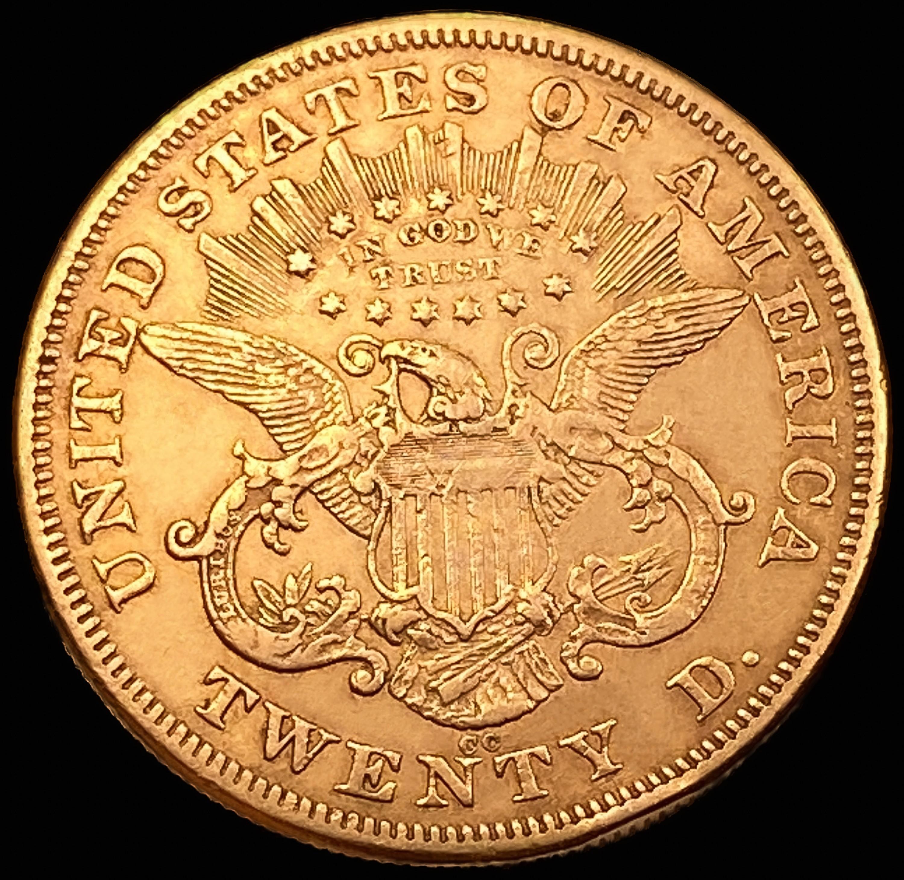 1874-CC $20 Gold Double Eagle