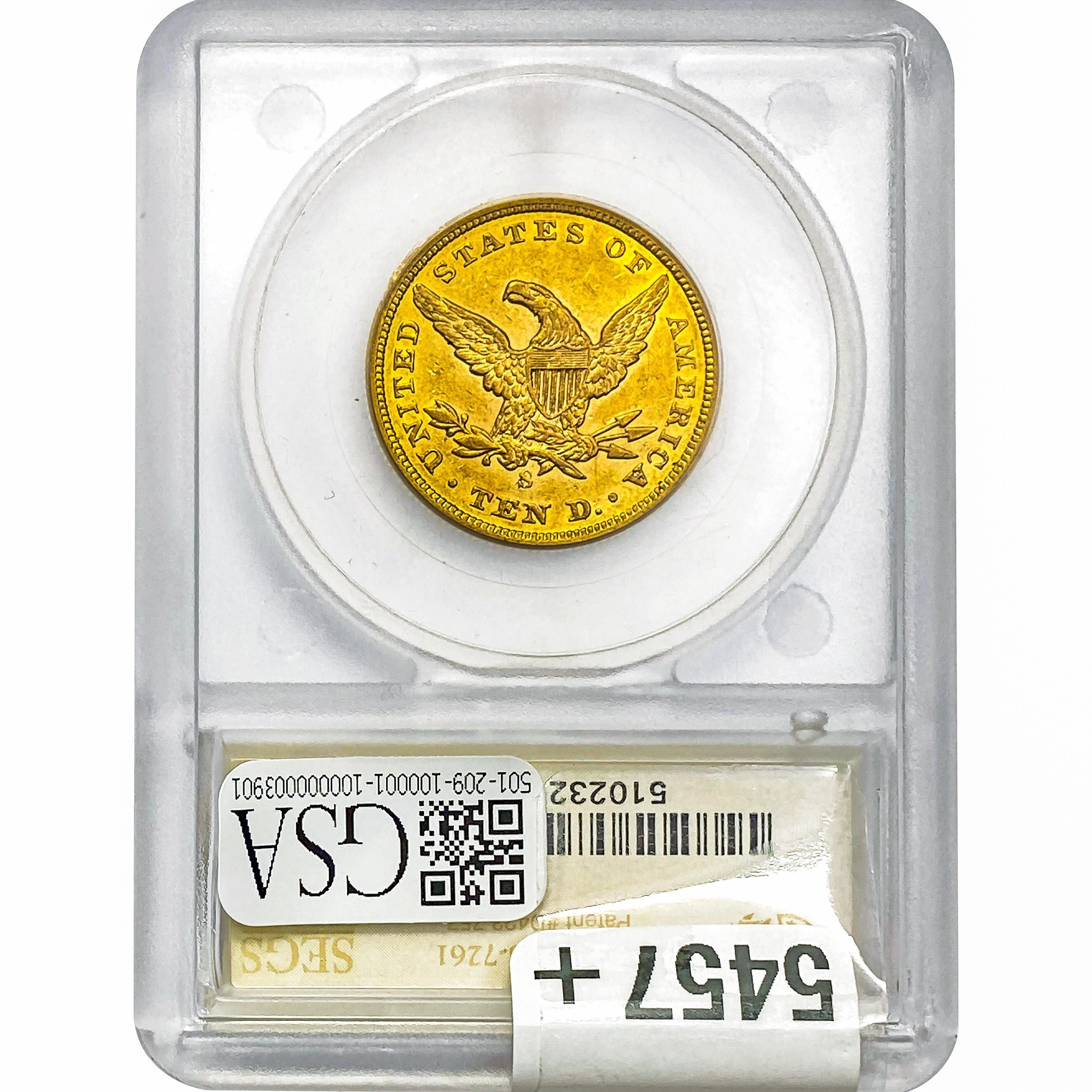 1856-S $10 Gold Eagle SEGS MS61