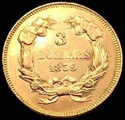 1859 $3 Gold Piece