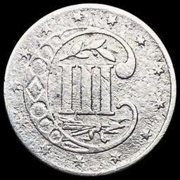 1854 Three-Cent Silver Piece CLOSELY UNCIRCULATED