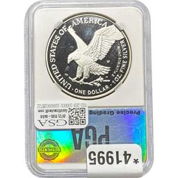 2023-W $1 PGA PR70 DCAM Silver Eagle