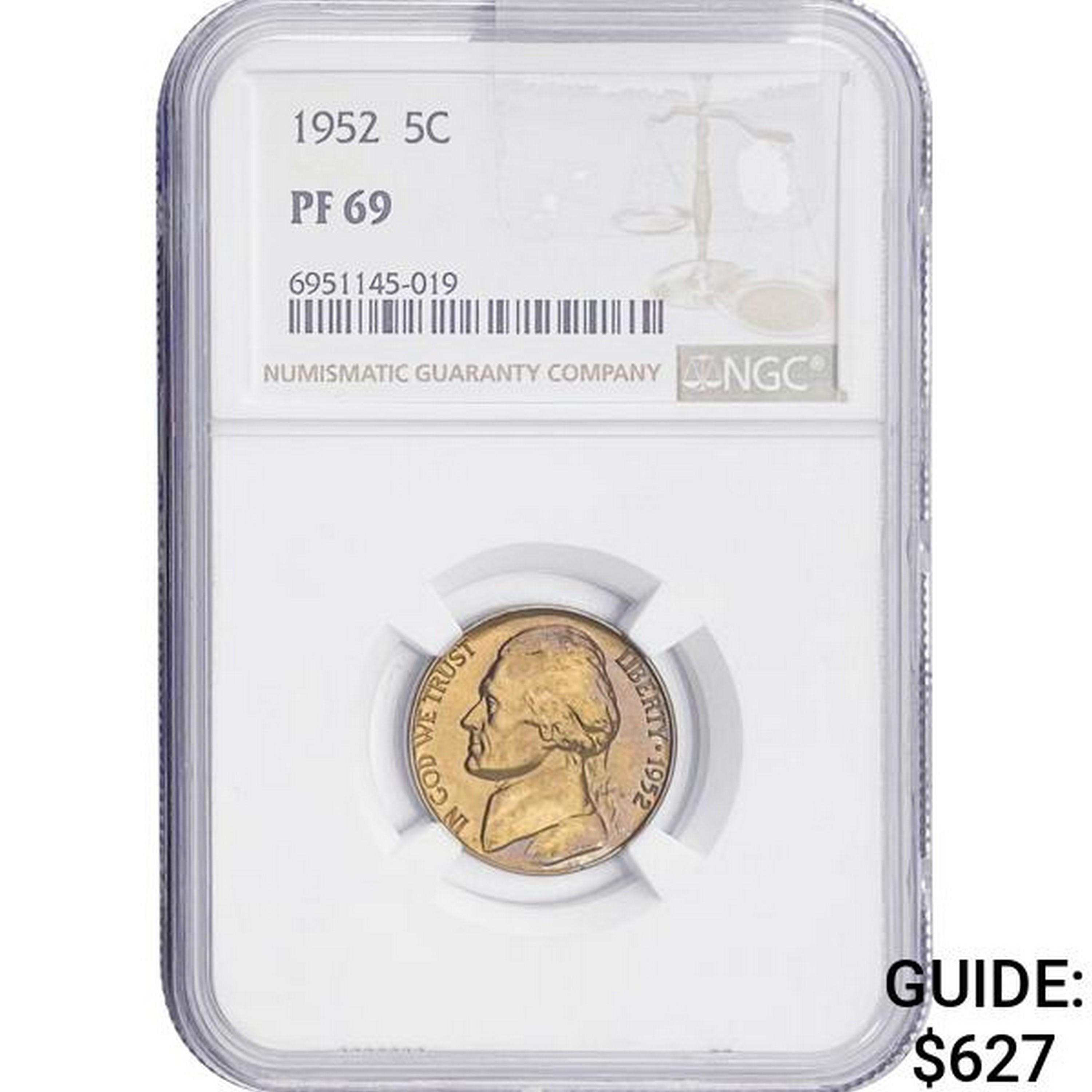 1952 5C NGC PF69