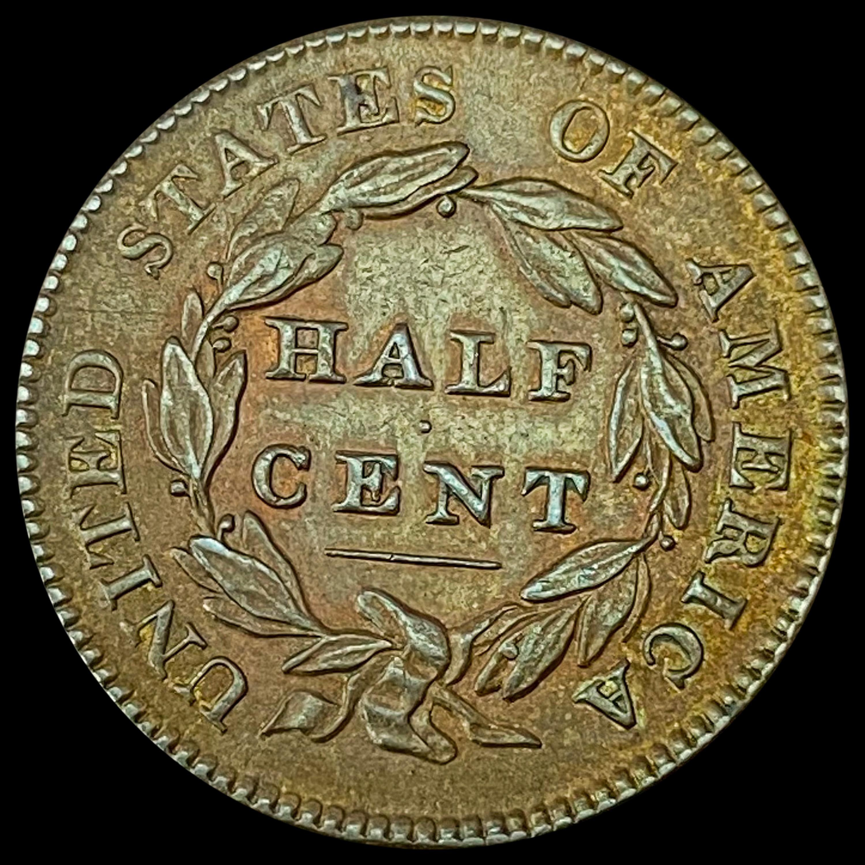 1828 Classic Head Half Cent UNCIRCULATED