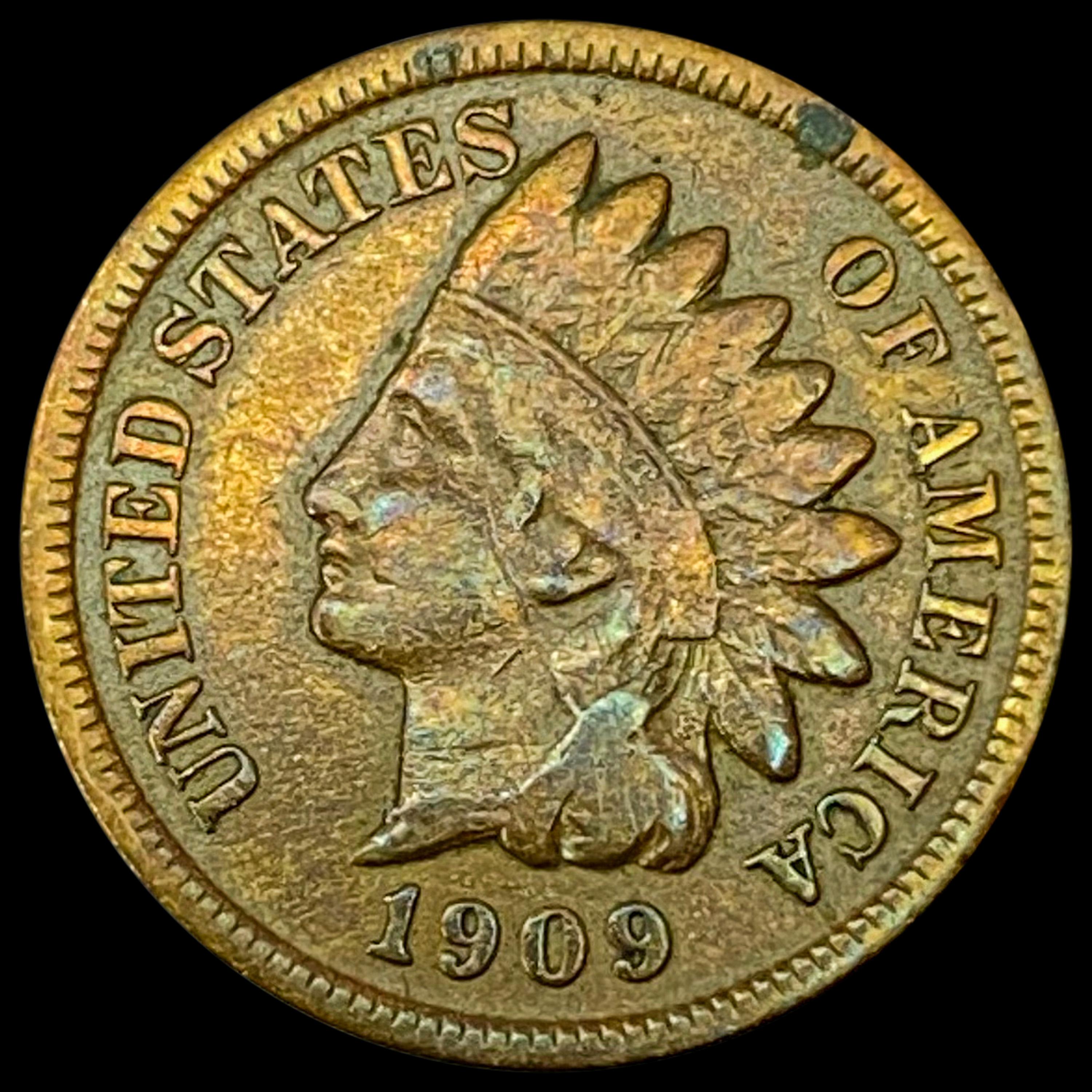 1909-S Indian Head Cent LIGHTLY CIRCULATED