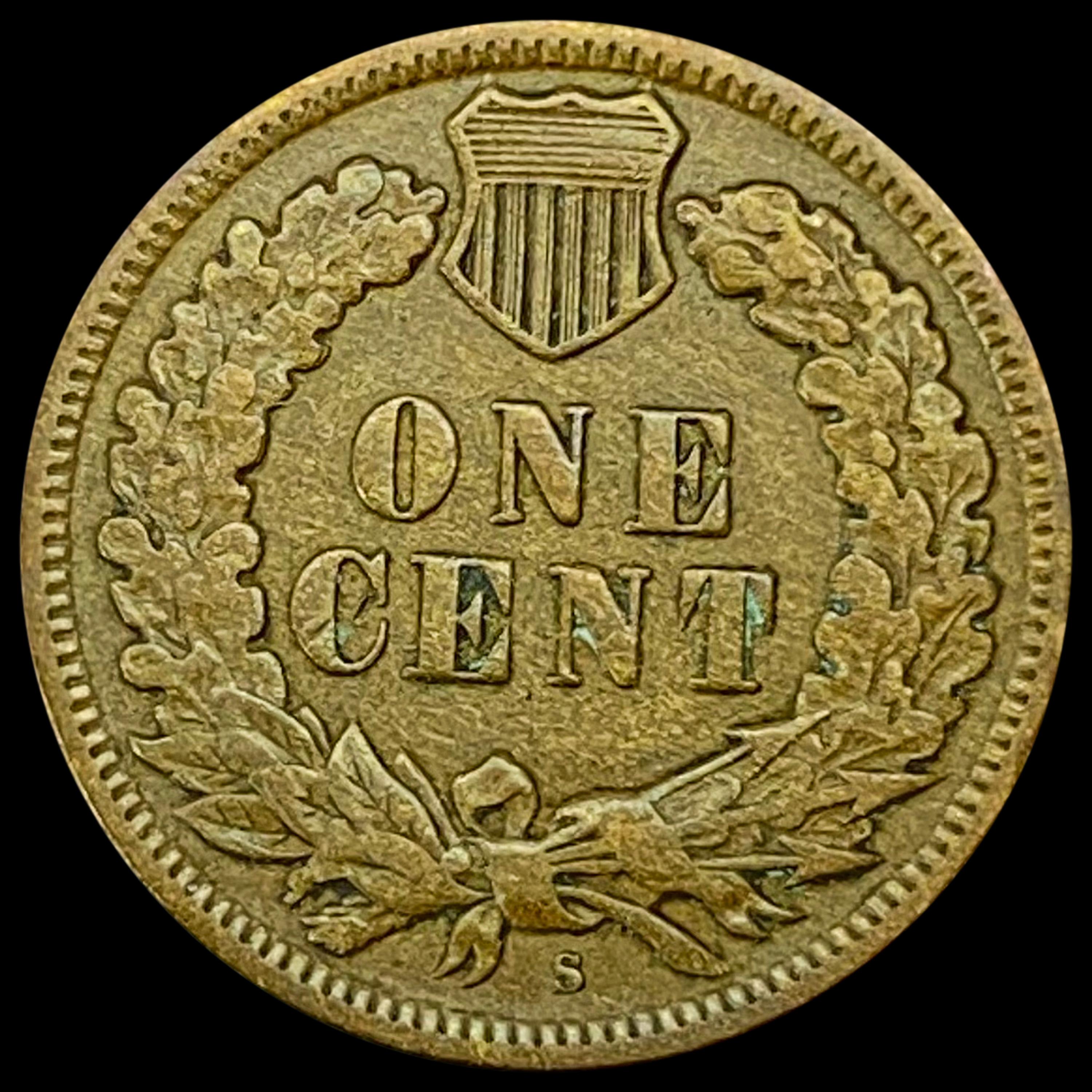 1909-S Indian Head Cent LIGHTLY CIRCULATED