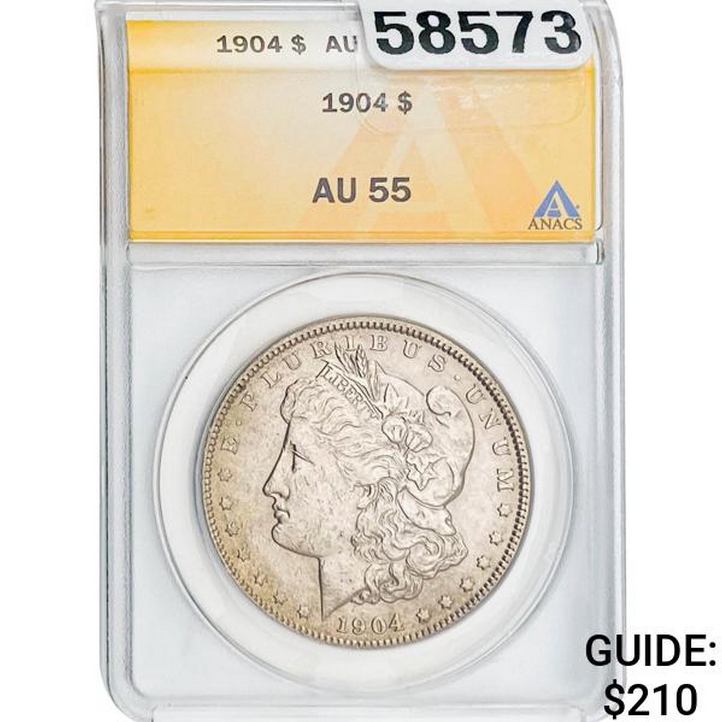 1904 $1 ANACS AU55