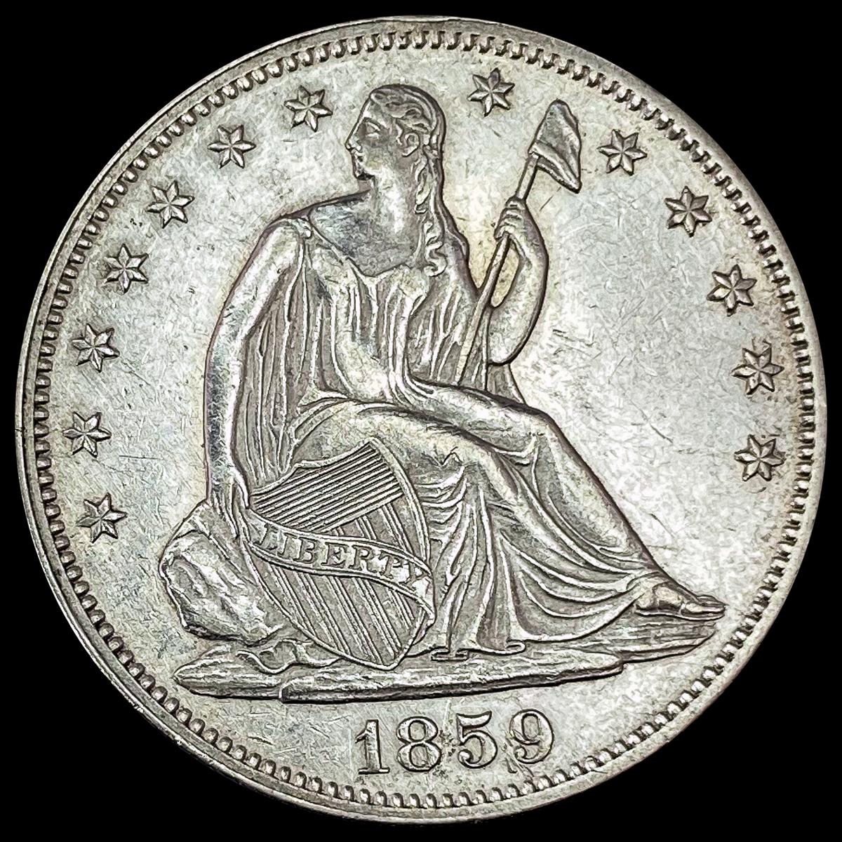 1859 Seated Liberty Half Dollar UNCIRCULATED