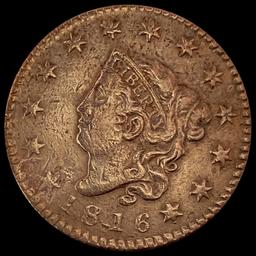 1816 Coronet Head Large Cent NEARLY UNCIRCULATED
