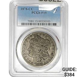 1878-CC Morgan Dollar PCGS F15
