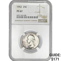 1952 25C NGC PF67