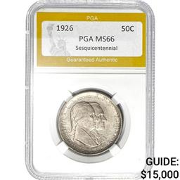 1926 Sesquicentennial 50C PGA MS66