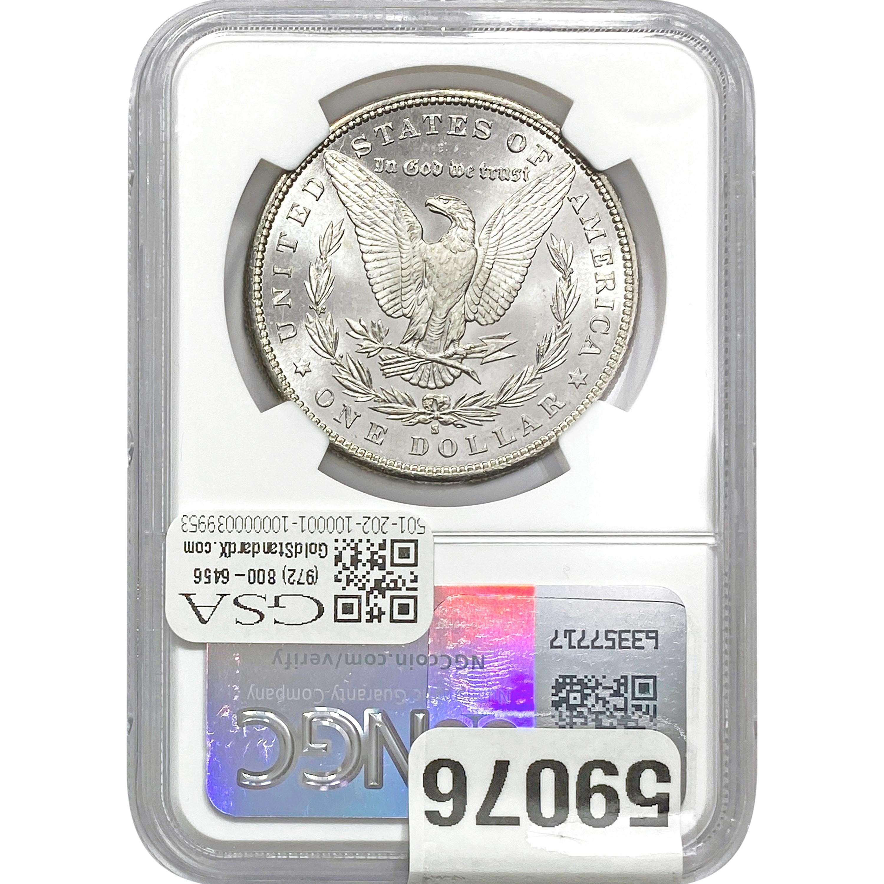 1881-S $1 NGC MS65
