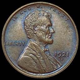 1921-S Wheat Cent CHOICE BU