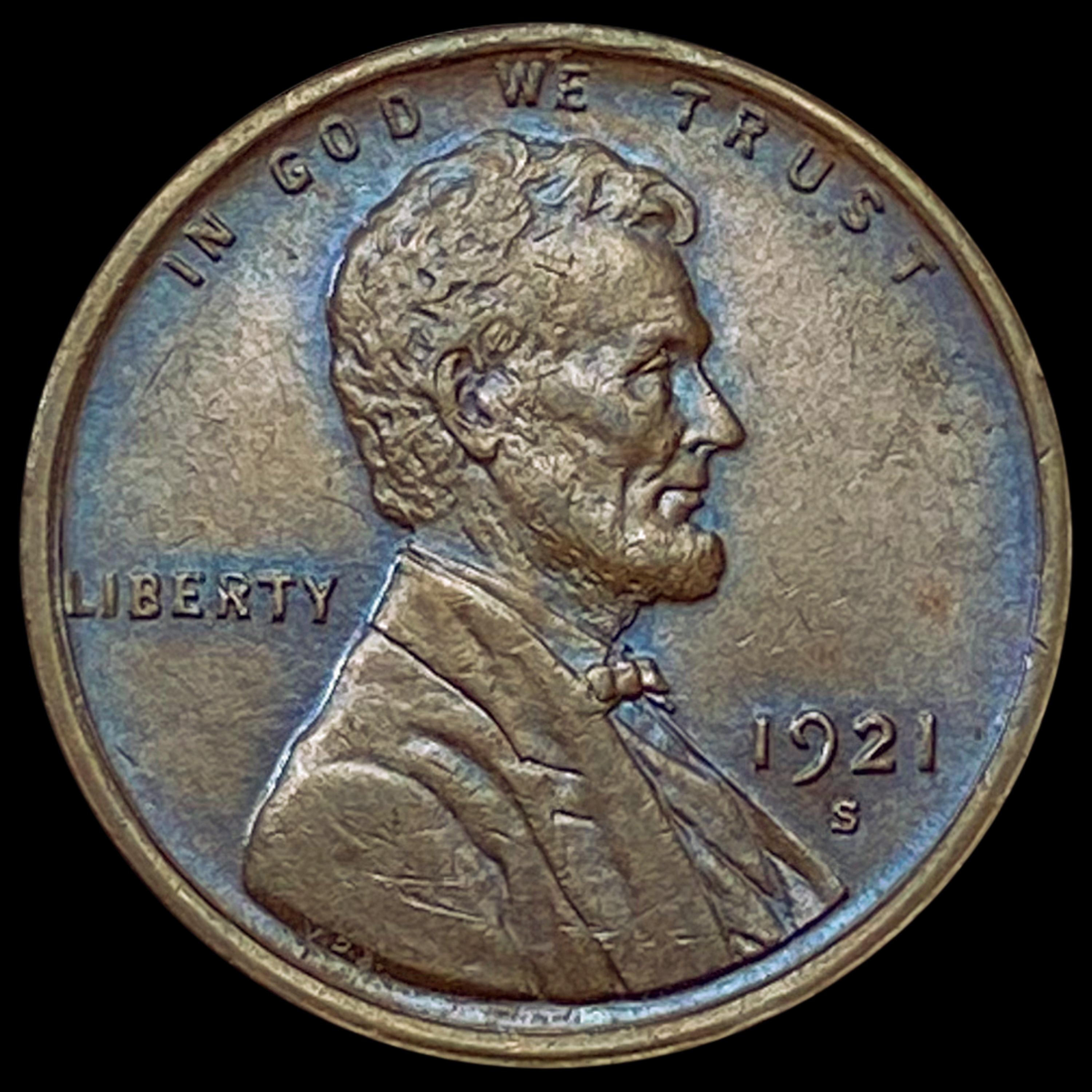 1921-S Wheat Cent CHOICE BU