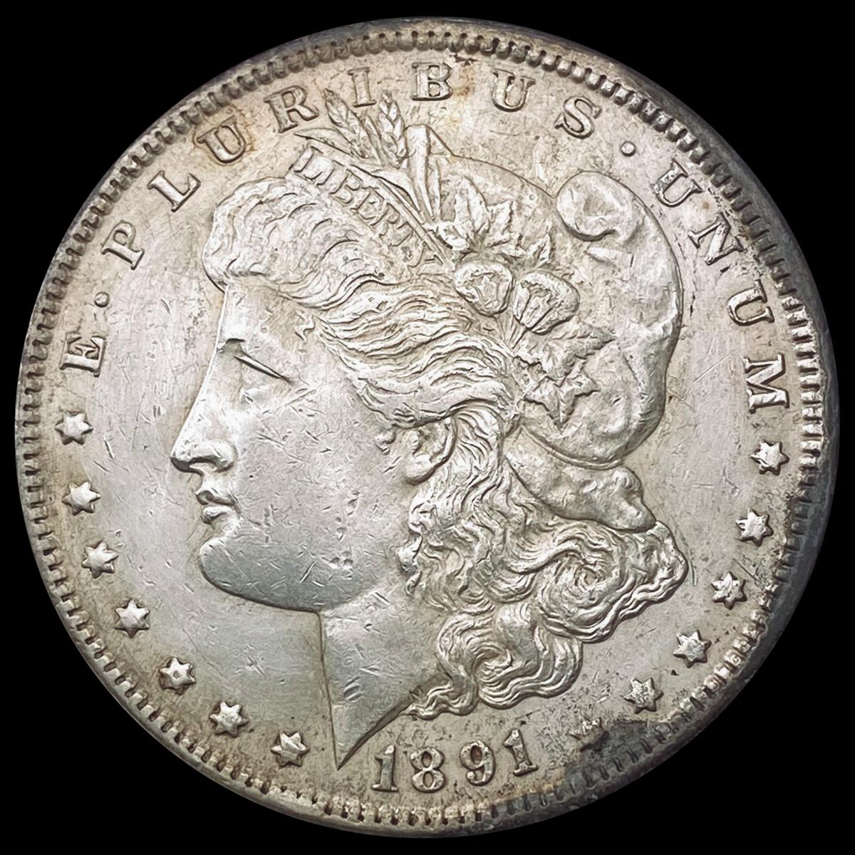 1891-CC Morgan Silver Dollar CLOSELY UNCIRCULATED